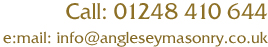 contact Anglesey Masonry